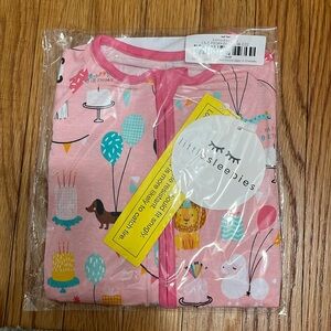 Little Sleepies Pink Party Animals Zippy